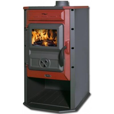 Tim Sistem Čarobna pec ECO, 6.9 kW, vývod - horní, 120 mm, na tuhé palivo, bez výměníku , červené Tim Sistem Čarobna pec ECO, 6.9 kW, vývod - horní, 120 mm, na tuhé palivo, bez výměníku , červené