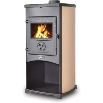Tim Sistem NORA ECO, 8.56 kW, vývod - horní, 120 mm, na tuhé palivo, bez výměníku , béžové Tim Sistem NORA ECO, 8.56 kW, vývod - horní, 120 mm, na tuhé palivo, bez výměníku , béžové