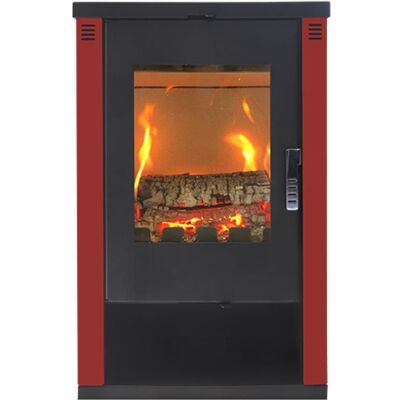 VERSO Lheia, červená, 7 kW, kouřovod 150 mm VERSO Lheia, červená, 7 kW, kouřovod 150 mm