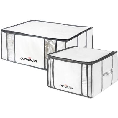 Compactor Sada vakuových úložných boxů Life, 1 × M 125 litrů, 1× XXL 210 litrů Compactor Sada vakuových úložných boxů Life, 1 × M 125 litrů, 1× XXL 210 litrů