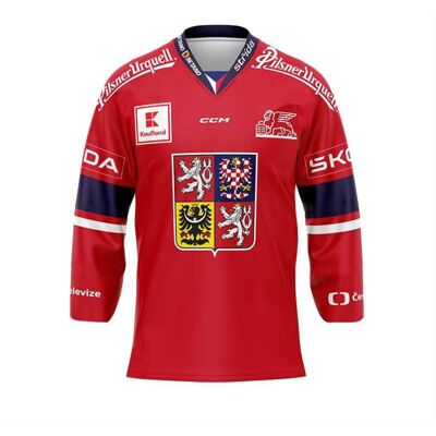 CCM Reprezentační dres s reklamou červený, Senior, L CCM Reprezentační dres s reklamou červený, Senior, L