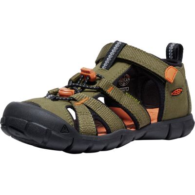 Keen Seacamp II CNX Youth Dark Olive/Gold Flame EU 37 / 232 mm Keen Seacamp II CNX Youth Dark Olive/Gold Flame EU 37 / 232 mm