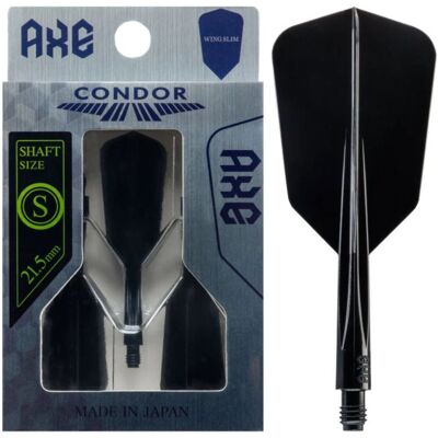 Condor darts Condor AXE - Slim - Wing - Short - Black CN466 Condor darts Condor AXE - Slim - Wing - Short - Black CN466