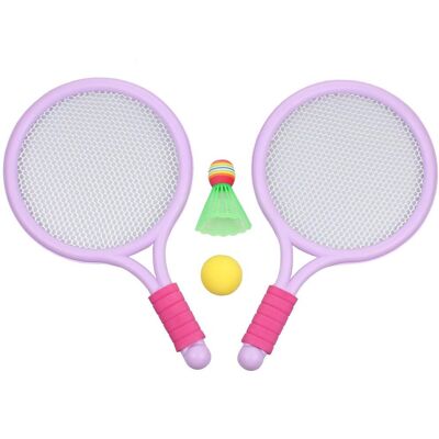 Merco Racket Ball Games sada pálek s míčky fialová, 2 sady Merco Racket Ball Games sada pálek s míčky fialová, 2 sady
