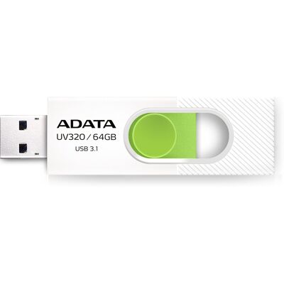 ADATA UV320 64GB, bílo-zelená ADATA UV320 64GB, bílo-zelená