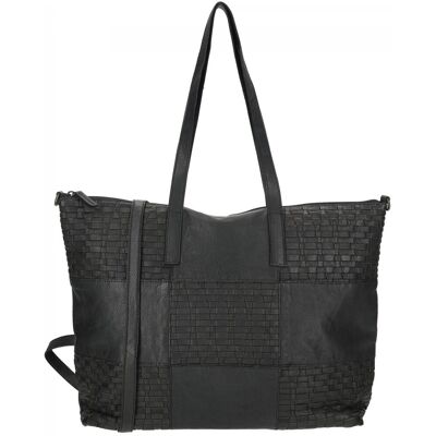 Enrico Benetti Sicily leather shopper bag black Enrico Benetti Sicily leather shopper bag black