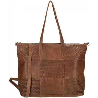 Enrico Benetti Sicily leather shopper bag cognac Enrico Benetti Sicily leather shopper bag cognac