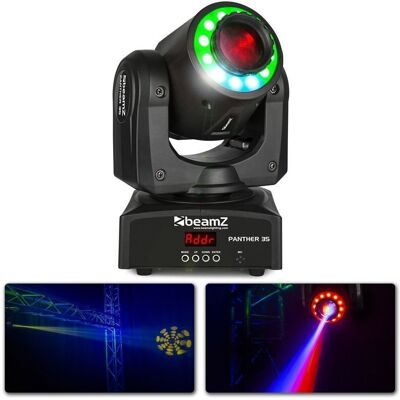 BeamZ Panther 35 Led Spot Otočná hlava s LED Ring BeamZ Panther 35 Led Spot Otočná hlava s LED Ring