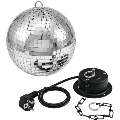 EuroLite Zrcadlová koule 20cm SET, včetně motorku EuroLite Zrcadlová koule 20cm SET, včetně motorku