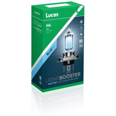 Lucas LightBooster H4 12V 60/55W + 50% Blue sada 2ks Lucas LightBooster H4 12V 60/55W + 50% Blue sada 2ks