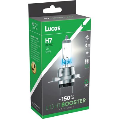 Lucas LightBooster H7 12V 60/55W +150% sada 2ks Lucas LightBooster H7 12V 60/55W +150% sada 2ks