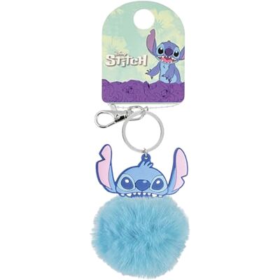 Disney Stitch: - dětská klíčenka s bambulkou Disney Stitch: - dětská klíčenka s bambulkou