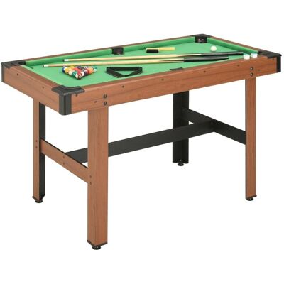 SHUMEE Kulečníkový stůl 122 × 61 × 76 cm hnědý SHUMEE Kulečníkový stůl 122 × 61 × 76 cm hnědý