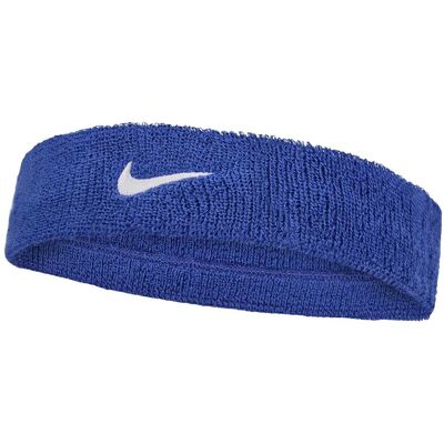 Nike Swoosh čelenka modrá/bílá Nike Swoosh čelenka modrá/bílá