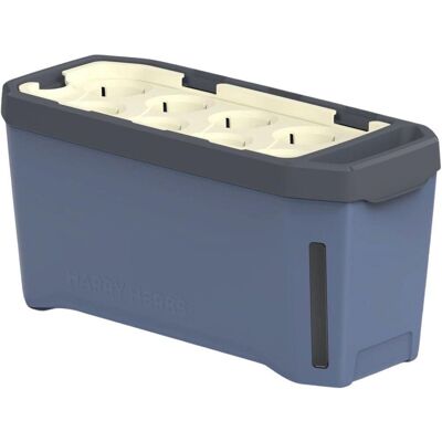 Gusta Garden HARRY HERBS samozavlažovací truhlík bez víka, modrý Gusta Garden HARRY HERBS samozavlažovací truhlík bez víka, modrý
