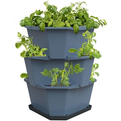 Gusta Garden PAUL POTATO samozavlažovací truhlík 3vrstvý, modrý Gusta Garden PAUL POTATO samozavlažovací truhlík 3vrstvý, modrý