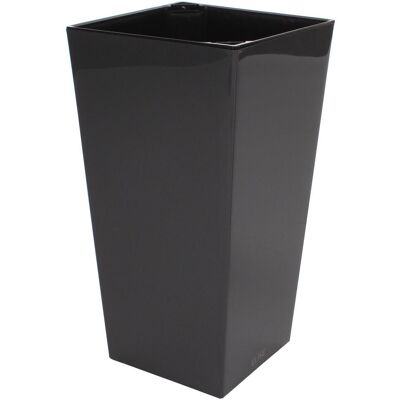 PLASTKON Květináč dekorativní ELISE LESK, 30cm, antracit PLASTKON Květináč dekorativní ELISE LESK, 30cm, antracit