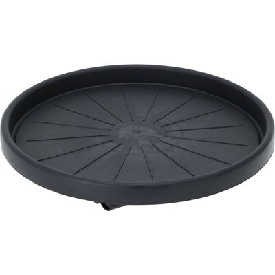 ProGarden, Podložka na kolečkách na květináč, černá barva, průměr 35 cm ProGarden, Podložka na kolečkách na květináč, černá barva, průměr 35 cm