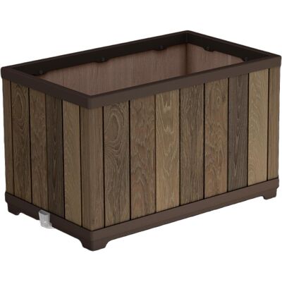 KETER Květináč DECO RECTANGLE, walnut KETER Květináč DECO RECTANGLE, walnut