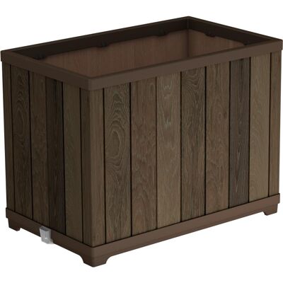 KETER Květináč DECO RECTANGLE, tall walnut KETER Květináč DECO RECTANGLE, tall walnut