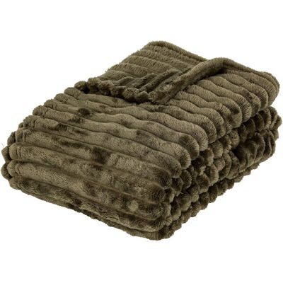 Atmosphera Pruhovaná deka Astbox, 130 × 170 cm, khaki Atmosphera Pruhovaná deka Astbox, 130 × 170 cm, khaki