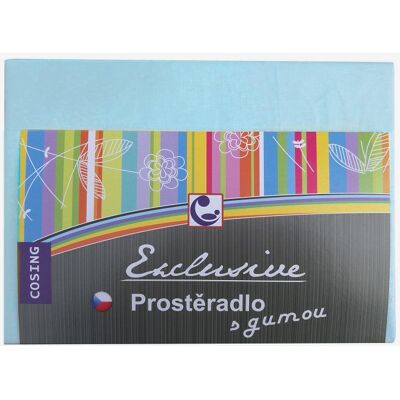 COSING Bavlněné prostěradlo 120 × 60 cm modrá COSING Bavlněné prostěradlo 120 × 60 cm modrá