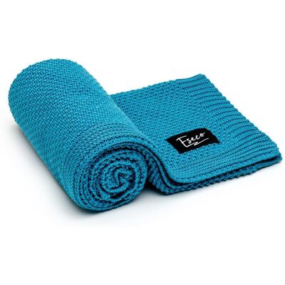T-TOMI Pletená deka Petrol blue T-TOMI Pletená deka Petrol blue