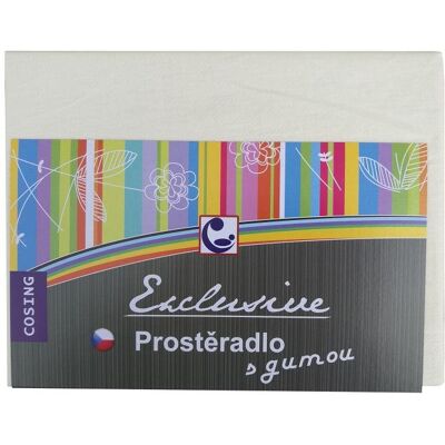COSING Bavlněné prostěradlo 120 × 60 cm béžová COSING Bavlněné prostěradlo 120 × 60 cm béžová