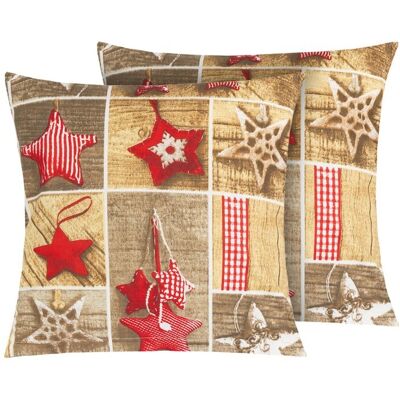 BELLATEX Povlak na polštář 4h set 2 ks Povláček Vánoce 40 × 40 cm 55/CH12 vánoční patchwork BELLATEX Povlak na polštář 4h set 2 ks Povláček Vánoce 40 × 40 cm 55/CH12 vánoční patchwork