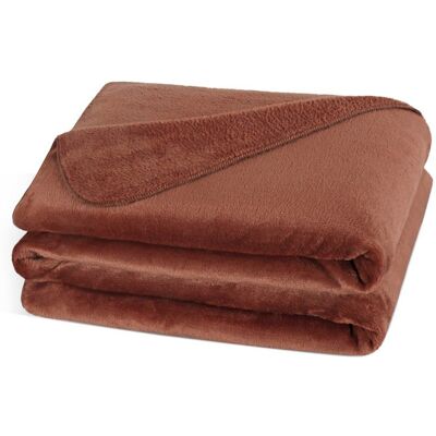 BELLATEX Pléd Mikro 150 × 200 cm 2314/017, hnědý BELLATEX Pléd Mikro 150 × 200 cm 2314/017, hnědý