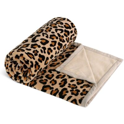BELLATEX Korall Micro 150 × 200 cm 6118/291, leopard BELLATEX Korall Micro 150 × 200 cm 6118/291, leopard