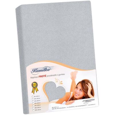 BELLATEX Froté prostěradlo 90 × 200, středně šedé BELLATEX Froté prostěradlo 90 × 200, středně šedé