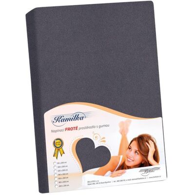 BELLATEX Froté prostěradlo 140 × 200, grafitové BELLATEX Froté prostěradlo 140 × 200, grafitové