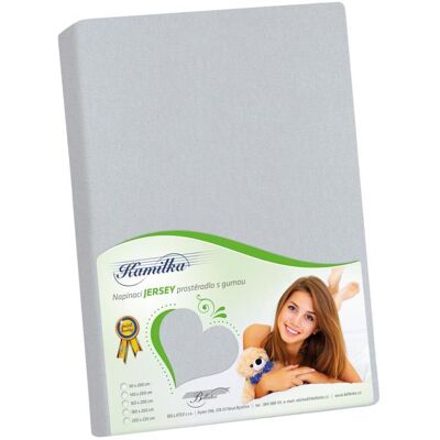 BELLATEX JERSEY prostěradlo 160 × 200, středně šedé BELLATEX JERSEY prostěradlo 160 × 200, středně šedé