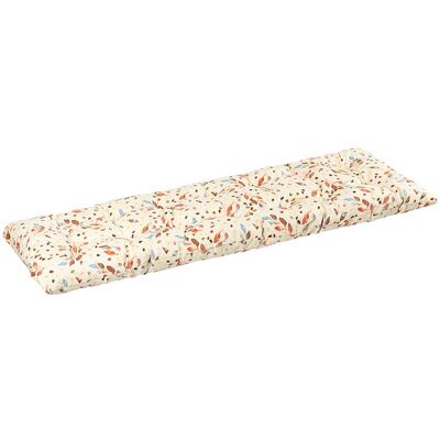 BELLATEX Sedák na lavici 41 / 607 prošívaný 40 × 140 lístečky barevné BELLATEX Sedák na lavici 41 / 607 prošívaný 40 × 140 lístečky barevné
