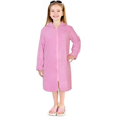 BELLATEX Dětský FROTÉ ŽUPAN na zip vel. 5-8 let 8753/010 růžový BELLATEX Dětský FROTÉ ŽUPAN na zip vel. 5-8 let 8753/010 růžový