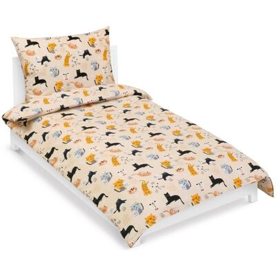 Bellatex Povlečení Junior 90/091 kočičky 140 × 200 cm, 70 × 90 cm Bellatex Povlečení Junior 90/091 kočičky 140 × 200 cm, 70 × 90 cm
