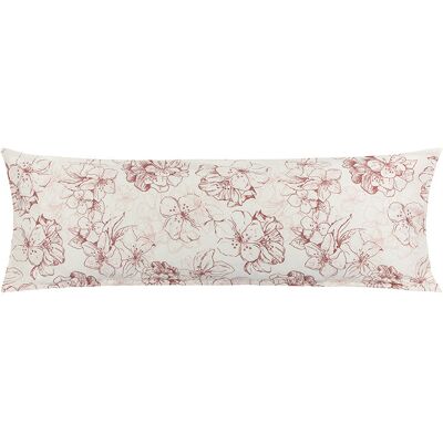 BELLATEX Povlak - náhradní manžel polštář 55 × 180 cm, vínový květ BELLATEX Povlak - náhradní manžel polštář 55 × 180 cm, vínový květ
