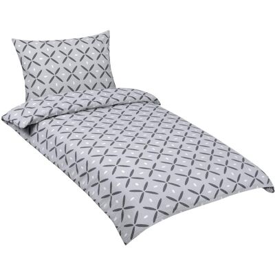 BELLATEX Povlečení krep 80/811 šedé čtverečky 140 × 200, 70 × 90 cm BELLATEX Povlečení krep 80/811 šedé čtverečky 140 × 200, 70 × 90 cm