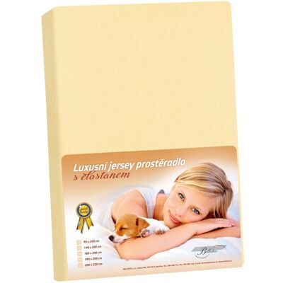 BELLATEX KL2 Jersey s elastanem 140 × 200 cm 304 vanilkové BELLATEX KL2 Jersey s elastanem 140 × 200 cm 304 vanilkové
