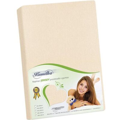 BELLATEX J3 Prostěradlo Jersey 90 × 200 cm, smetanové BELLATEX J3 Prostěradlo Jersey 90 × 200 cm, smetanové