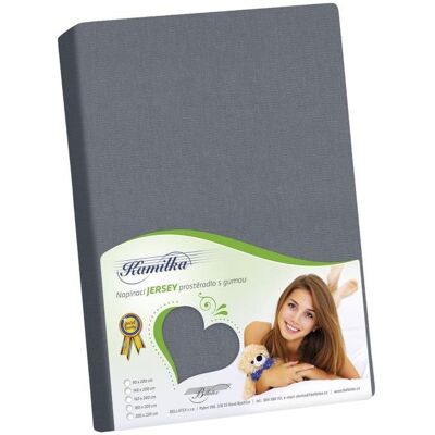 Bellatex Jersey - 200 × 220 cm - tmavě šedá Bellatex Jersey - 200 × 220 cm - tmavě šedá