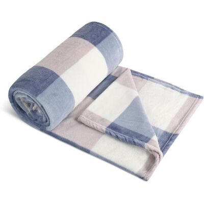 BELLATEX Kemping plus 7700/020 150×200 modrá kostka BELLATEX Kemping plus 7700/020 150×200 modrá kostka
