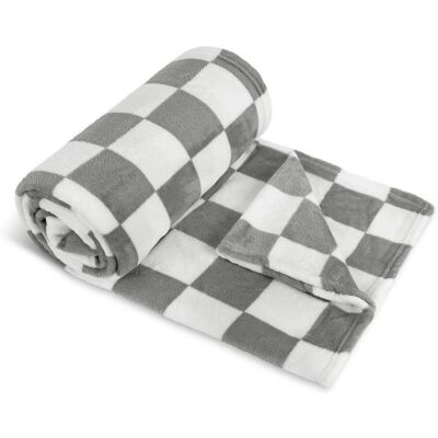 BELLATEX Kemping plus 7700/040 150×200 šedá kostka BELLATEX Kemping plus 7700/040 150×200 šedá kostka