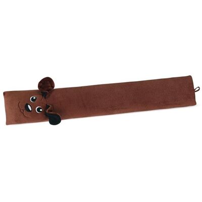 BELLATEX Polštář - těsnící válec LIN, 15 × 85 cm, hnědý pejsek BELLATEX Polštář - těsnící válec LIN, 15 × 85 cm, hnědý pejsek