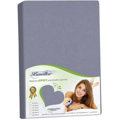 BELLATEX Jersey 90 × 200 × 40 cm, tmavě šedé BELLATEX Jersey 90 × 200 × 40 cm, tmavě šedé