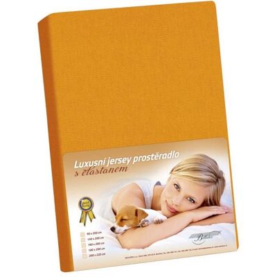 Bellatex Jersey s elastanem - 120 × 200 cm - oranžová Bellatex Jersey s elastanem - 120 × 200 cm - oranžová
