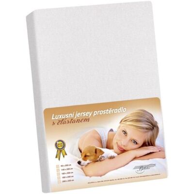 Bellatex Jersey s elastanem - 160 × 200 cm - bílá Bellatex Jersey s elastanem - 160 × 200 cm - bílá