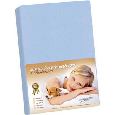 Bellatex Jersey s elastanem - 90 × 200 cm - modrá Bellatex Jersey s elastanem - 90 × 200 cm - modrá