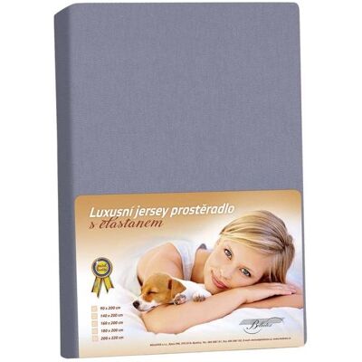 Bellatex Jersey s elastanem - 90 × 200 cm - tmavě šedá Bellatex Jersey s elastanem - 90 × 200 cm - tmavě šedá